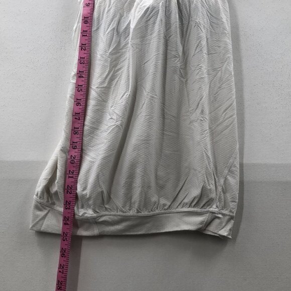 LULULEMON athletica womens white sleeveless built in bra athletic tank top 4 - Picture 2 of 6